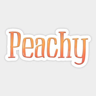 Peachy Sticker